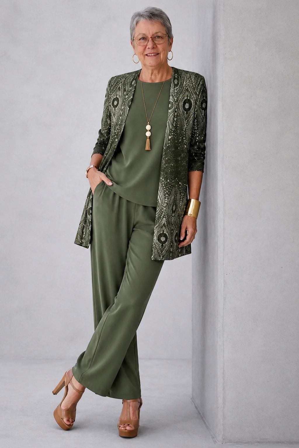 Conjunto de Tres Piezas · Verde 3 de Sira Montero