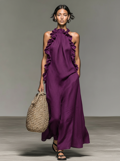 Arabella™ | Soft Ruffle Statement Maxi Dress