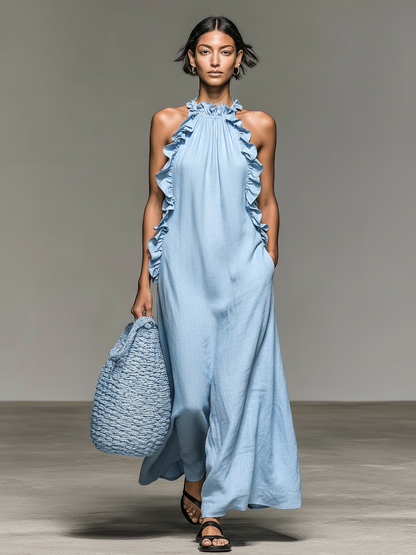 Arabella™ | Soft Ruffle Statement Maxi Dress