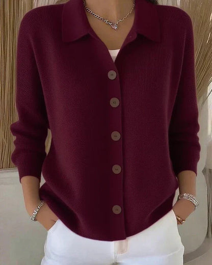 Cárdigan con Cuello y Botones de Sira Montero