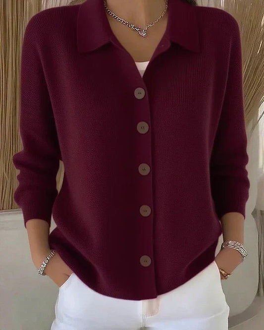 Cárdigan con Cuello y Botones de Sira Montero