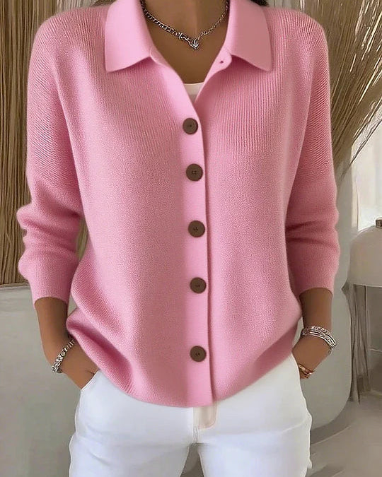 Cárdigan con Cuello y Botones de Sira Montero