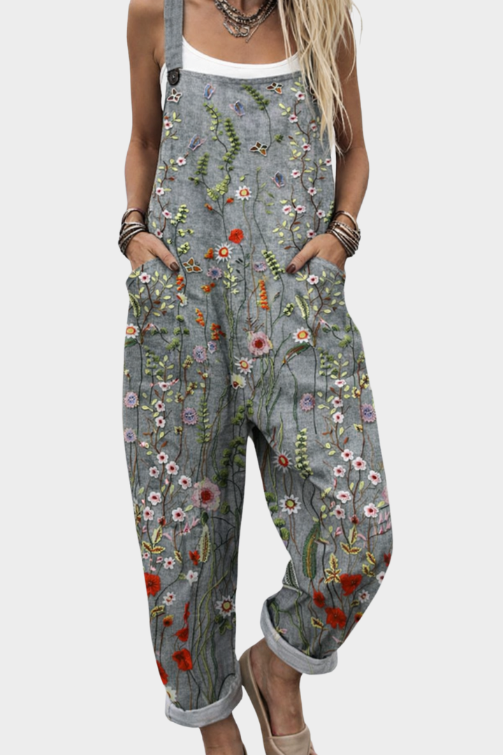 Peto estampado de pierna ancha