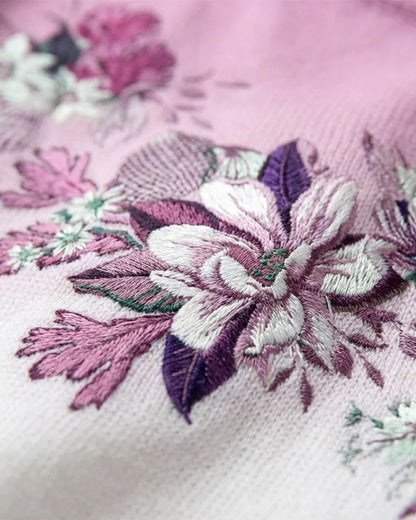Jersey Floral de Cuello Alto de Sira Montero
