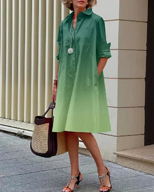 Vestido midi abotonado · Estampado blanco