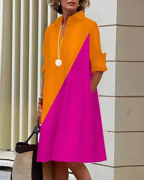 Vestido midi abotonado · Lunares verdes
