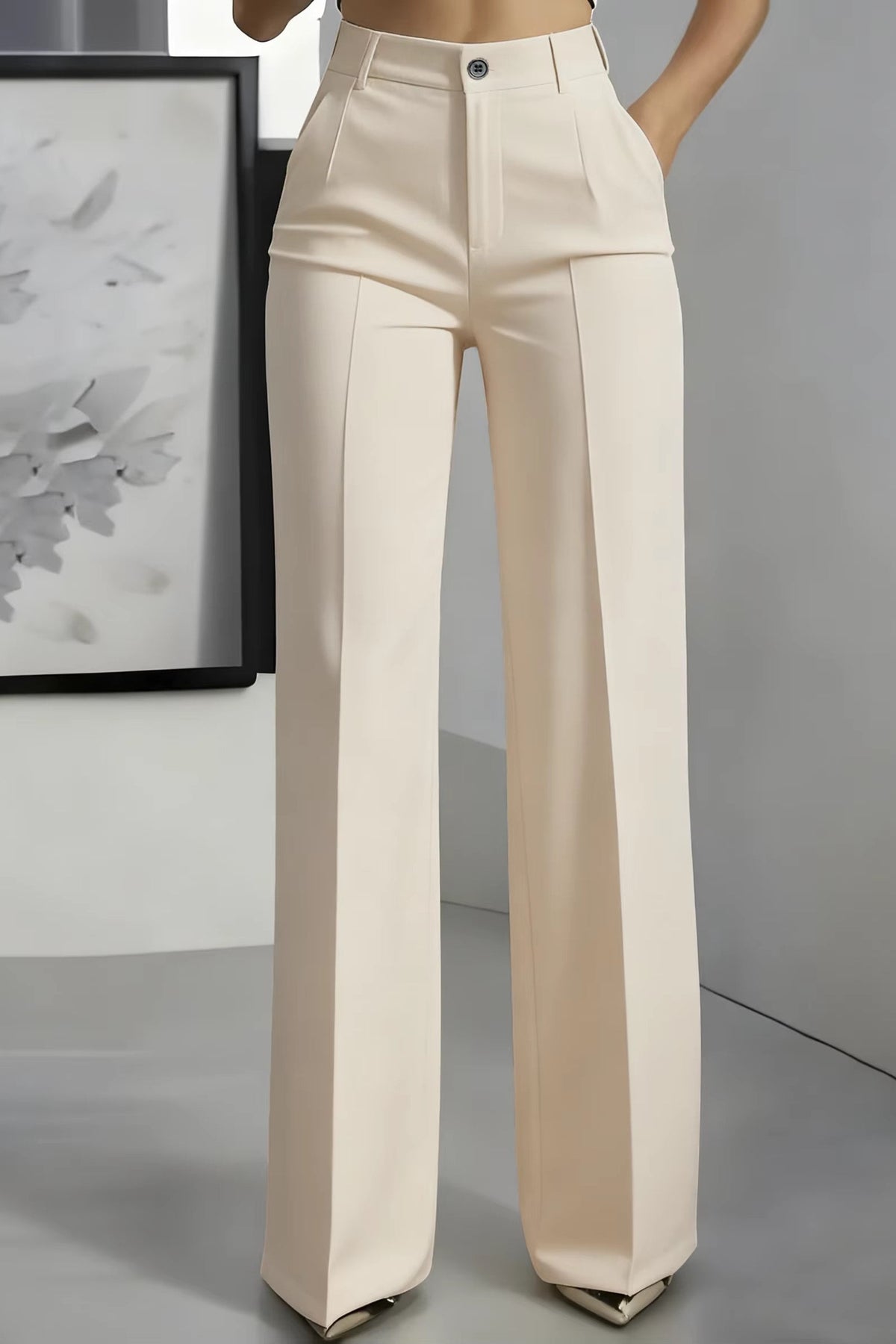 Pantalones de Corte Recto
