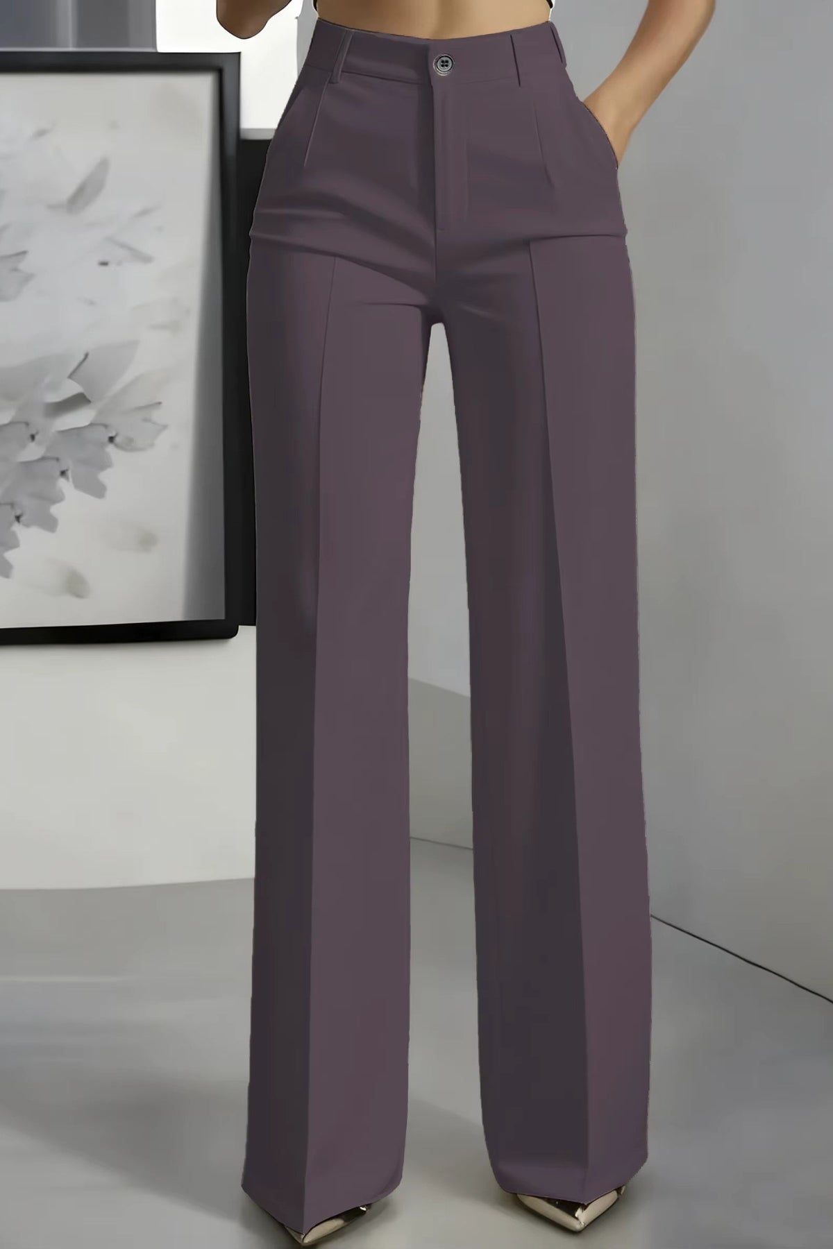 Pantalones de Corte Recto