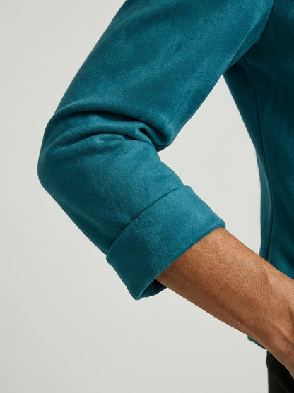 Chaqueta de Ante Sintético con Botones de Sira Montero