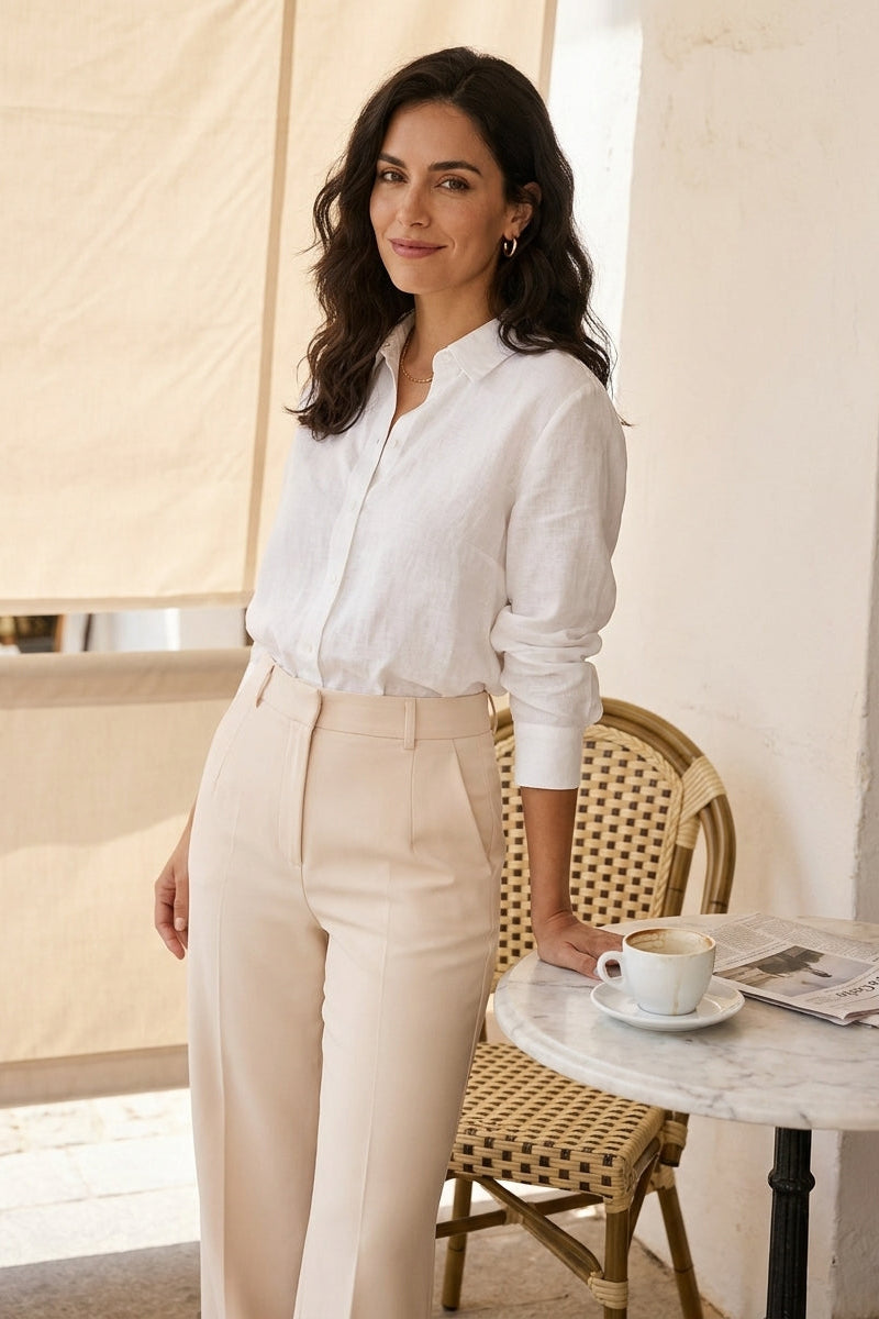 Pantalones de Corte Recto