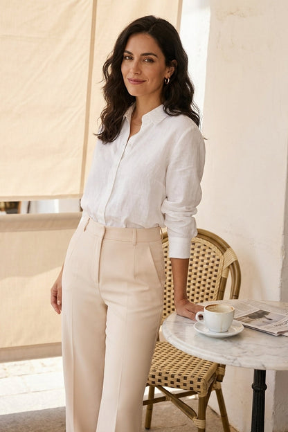 Pantalones de Corte Recto