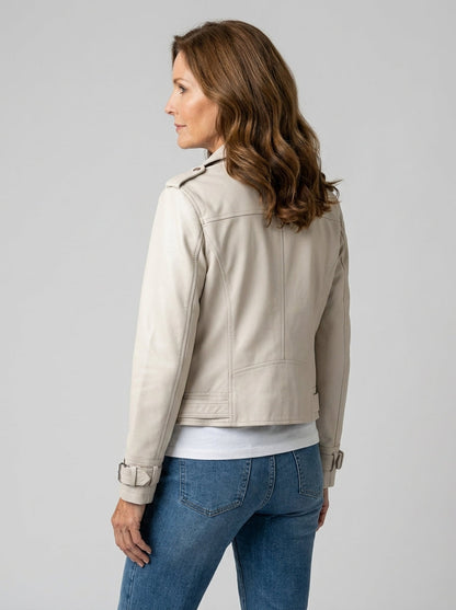 Chaqueta Crop de Polipiel de Sira Montero