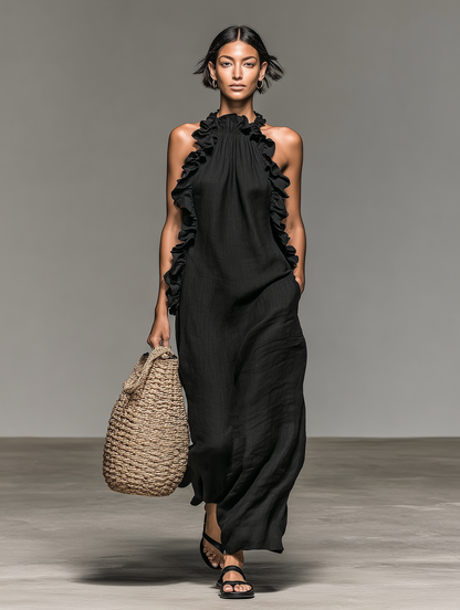 Arabella™ | Soft Ruffle Statement Maxi Dress