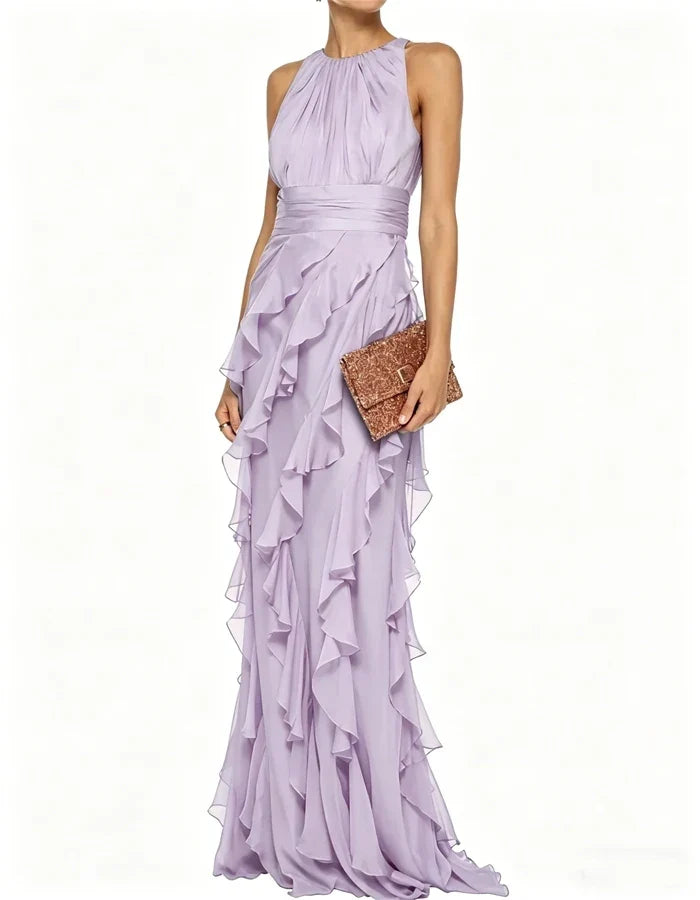 Seraphina™ | Cascading Ruffle Evening Maxi Dress