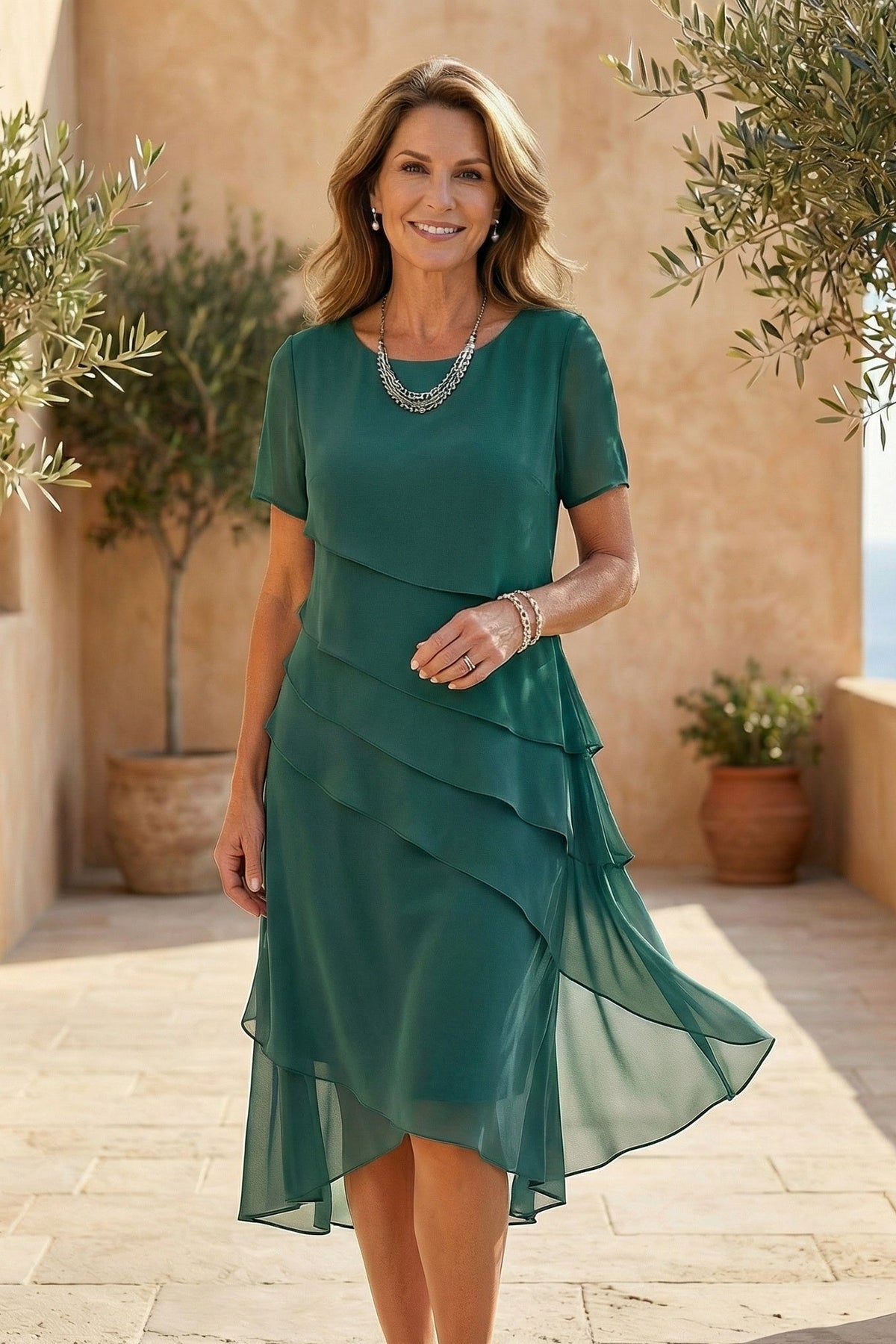 Vestido Midi de Volantes de Sira Montero