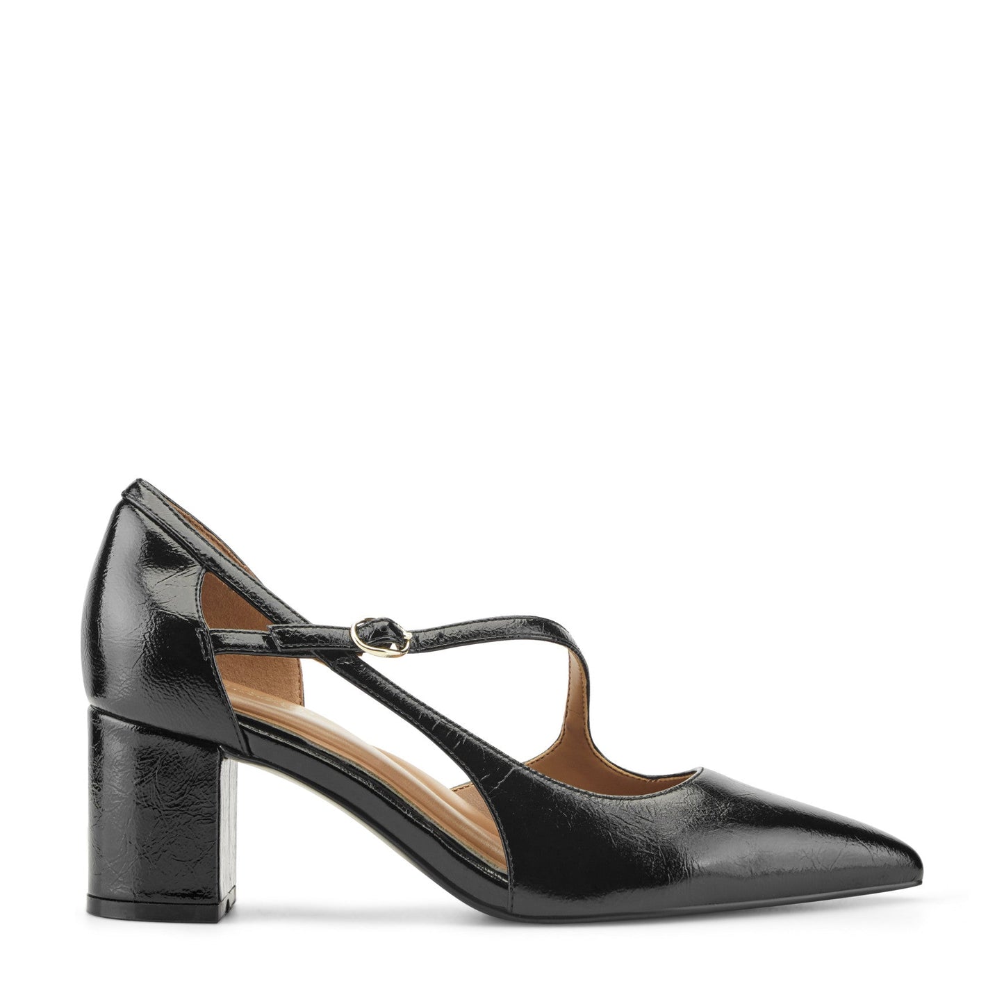 Nerina Asymmetrical Block Heel Pumps