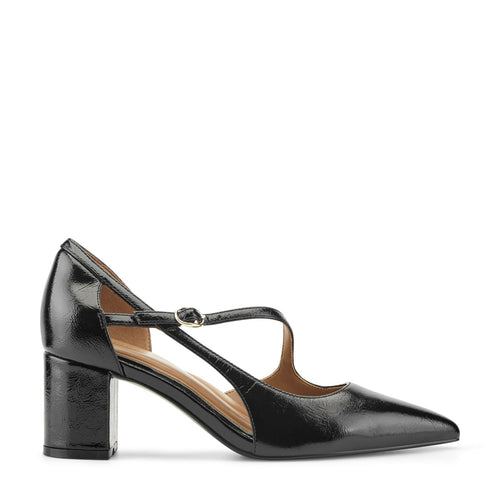 Nerina Asymmetrical Block Heel Pumps