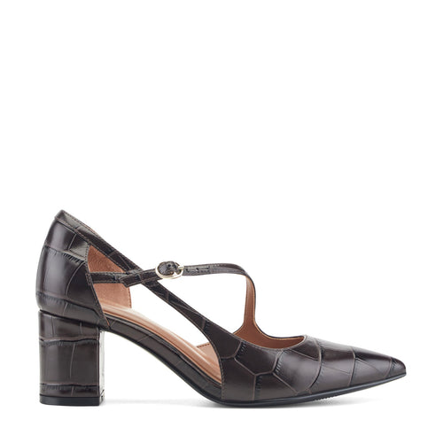Nerina Asymmetrical Block Heel Pumps