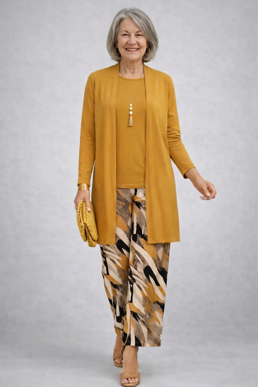 Conjunto de Tres Piezas · Amarillo de Sira Montero
