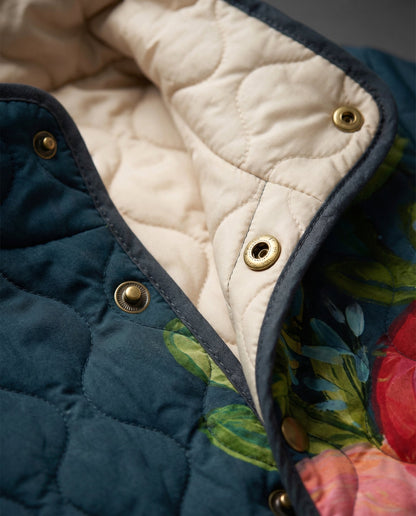 Chaqueta Acolchada de Flores Vintage de Sira Montero