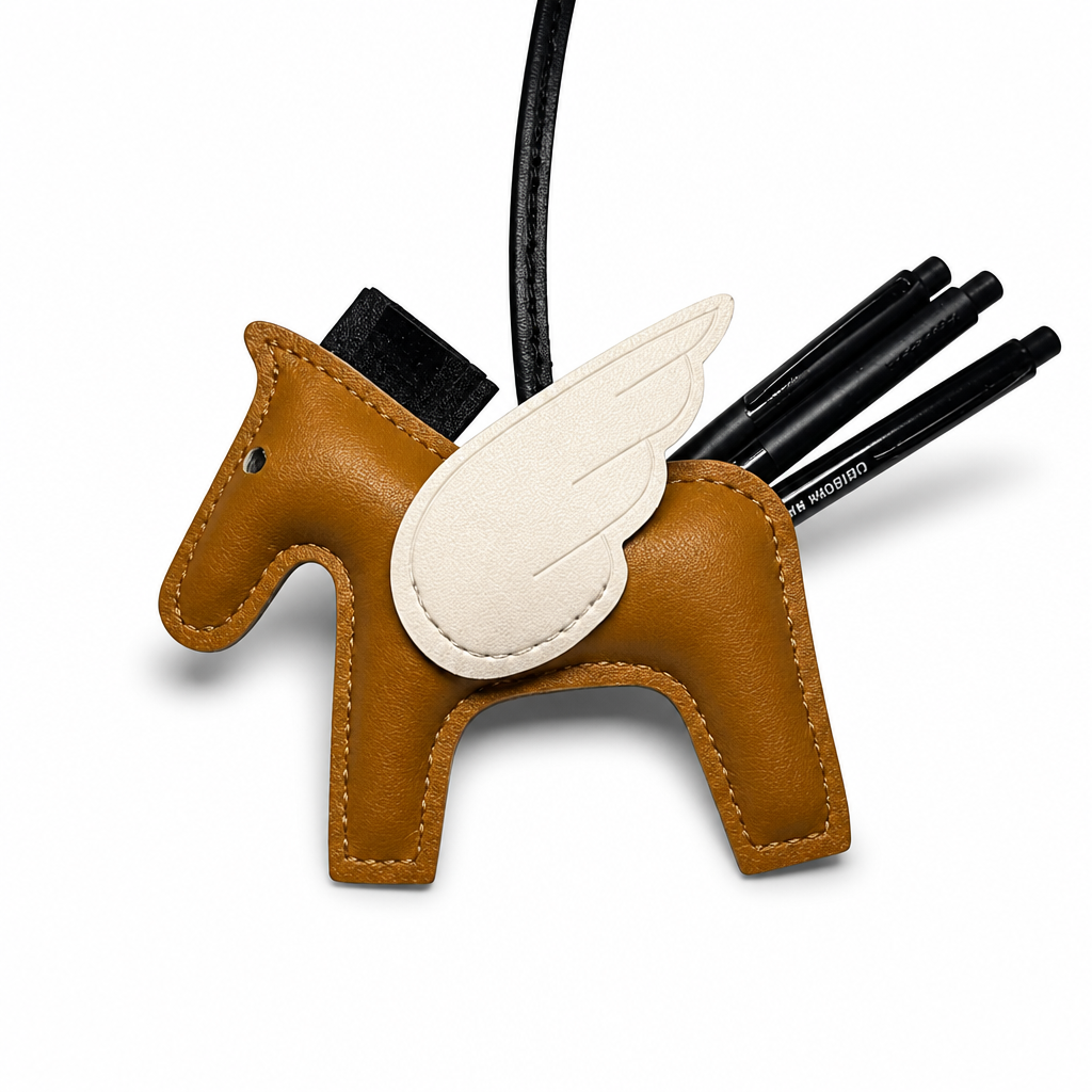 ACCESORIO DE CABALLO ALADO EN PIEL