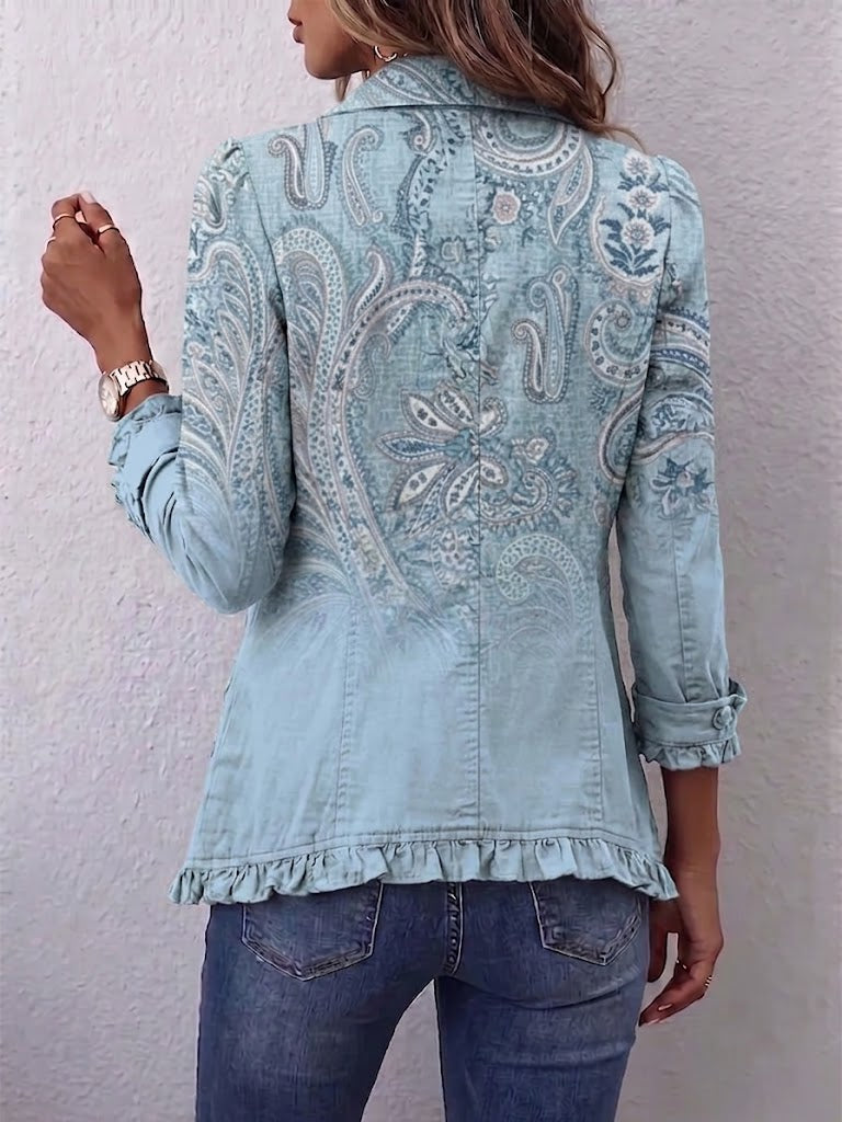 Chaqueta Paisley Vintage con Volantes de Sira Montero