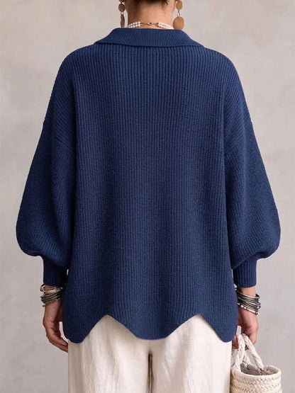 Cárdigan oversize con botones metálicos de Sira Montero