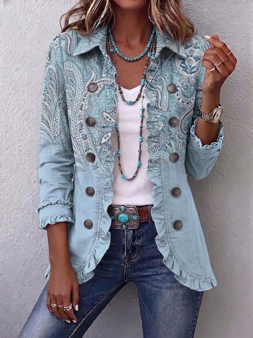 Chaqueta Paisley Vintage con Volantes de Sira Montero