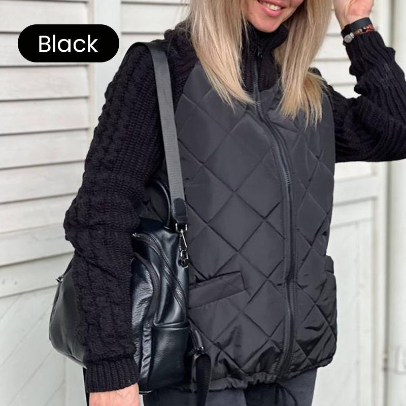 Chaqueta acolchada con mangas de punto de Sira Montero