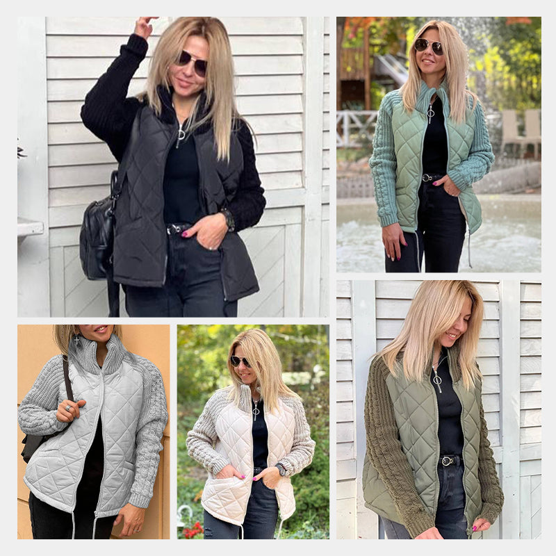 Chaqueta acolchada con mangas de punto de Sira Montero