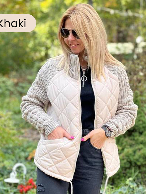Chaqueta acolchada con mangas de punto de Sira Montero