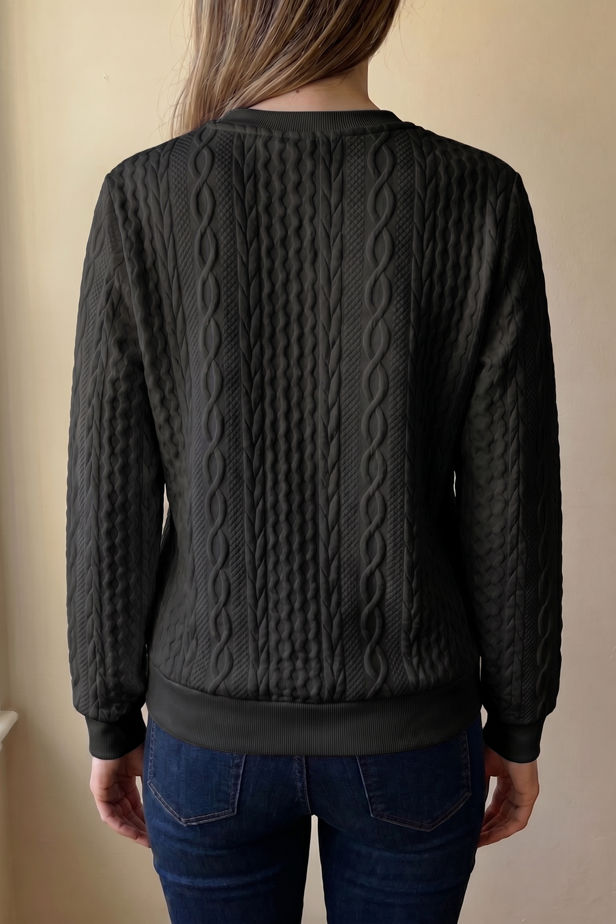Sudadera texturizada con cremallera de Sira Montero