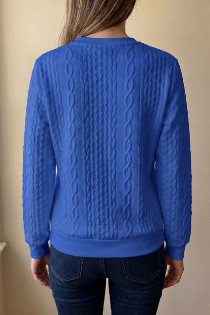 Sudadera texturizada con cremallera de Sira Montero