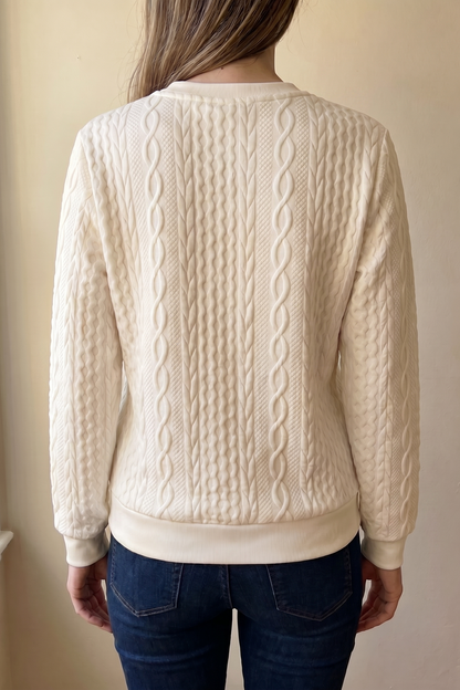Sudadera texturizada con cremallera de Sira Montero