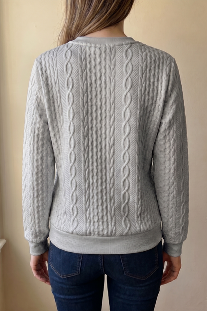 Sudadera texturizada con cremallera de Sira Montero